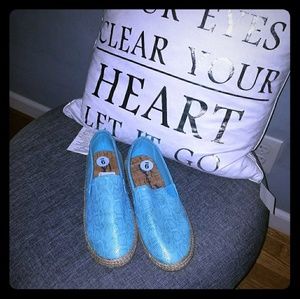 Light blue espadrilles